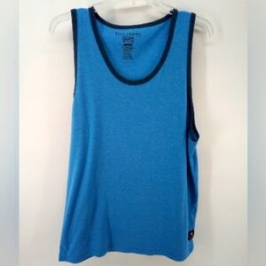 Billabong Recycler Series Blue Tank Top Surf Beach Pool Vacation Organic Cotton